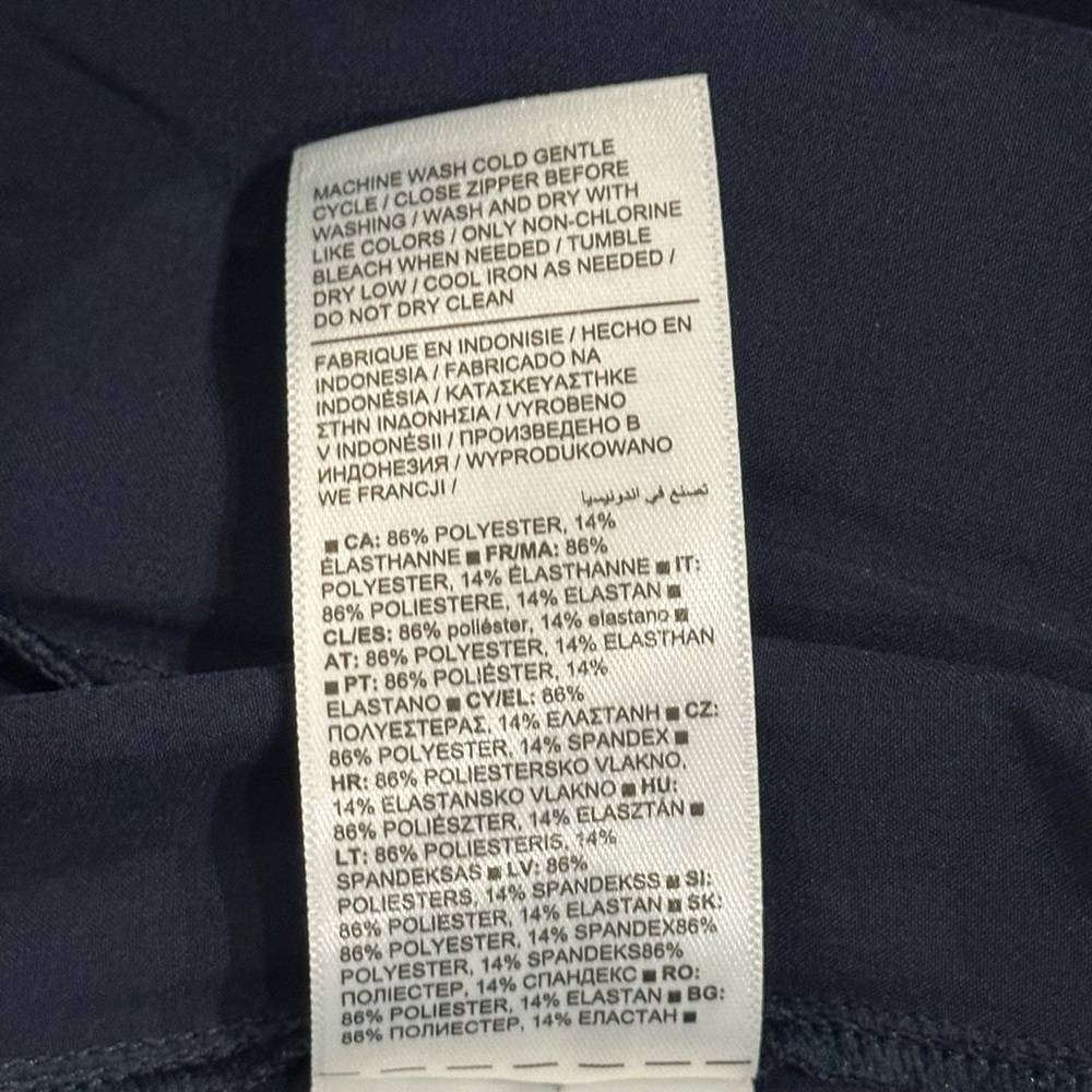 Athleta Arrival Ankle Straight Pants, Navy Blue, Size 4P - Picture 12 of 14